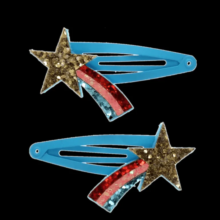 Barrettes à cheveux pailletées Shooting Star (lot de 2)