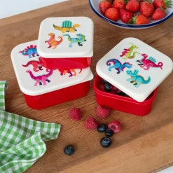Boîtes à goûter (lot de 3) - Bébé Dinos