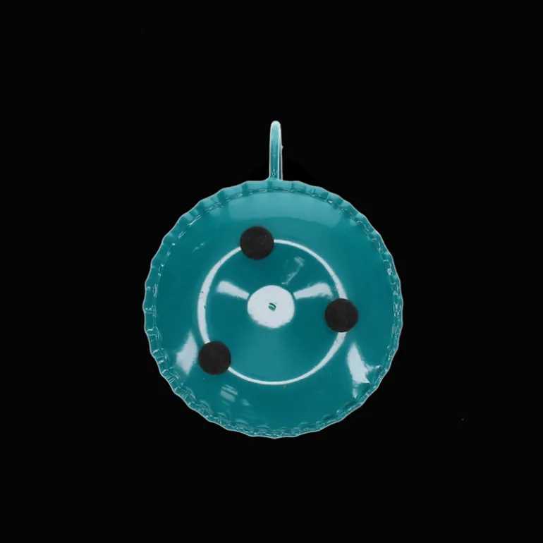 Bougeoir chandelier en émail - Bleu