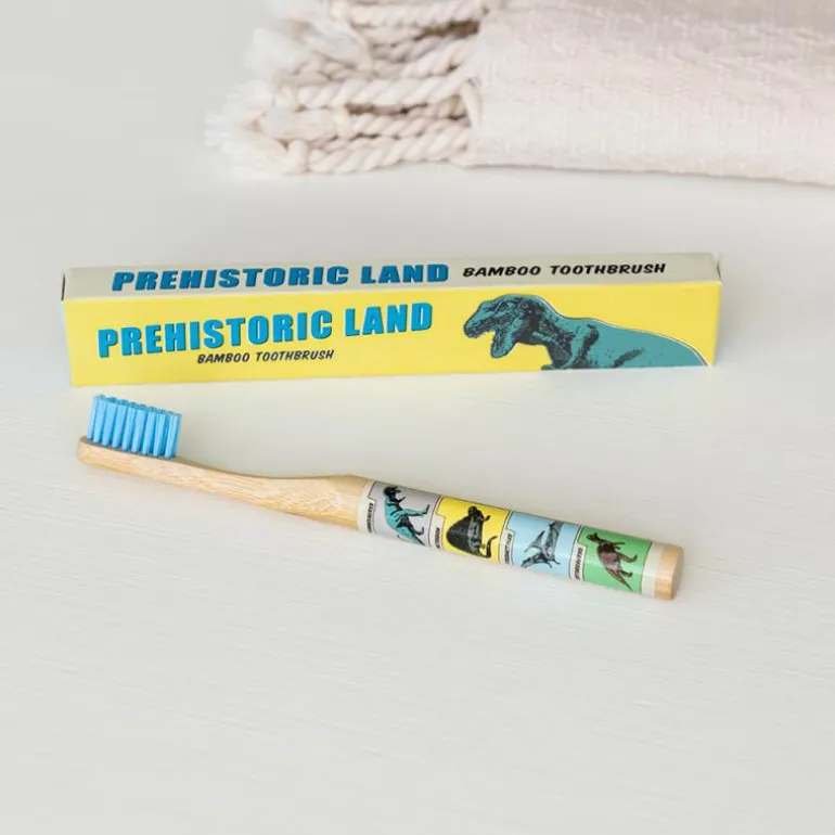 Brosse à Dents en Bambou pour Enfants Prehistoric Land