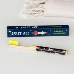 Brosse à Dents en Bambou pour Enfants Space Age﻿