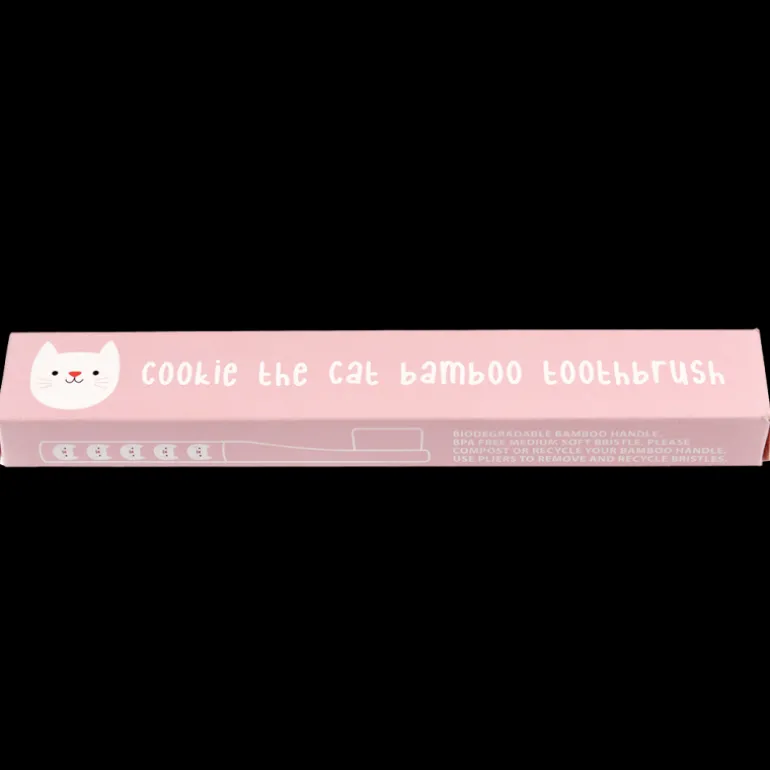 Brosse à Dents en Bambou pour Enfants Cookie the Cat