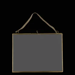 Cadre a Suspendre Paysage en Laiton 20X15Cm