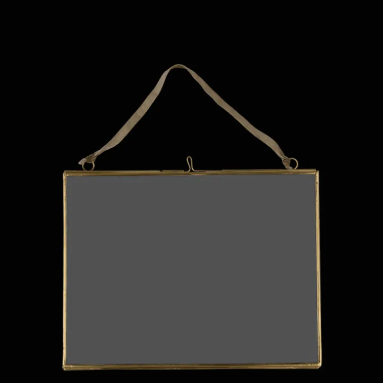 Cadre a Suspendre Paysage en Laiton 20X15Cm