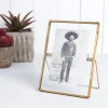Cadre Photo en Verre Laiton 18 X 13Cm