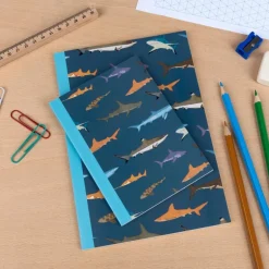 Carnet A6 Ligné Requins