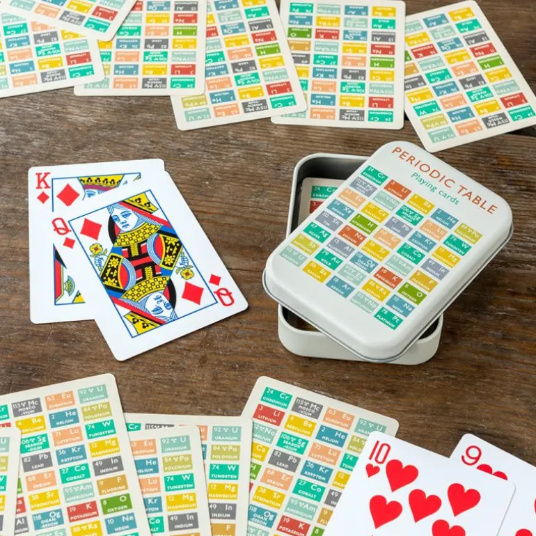Cartes à Jouer Periodic Table en Boîte Métal