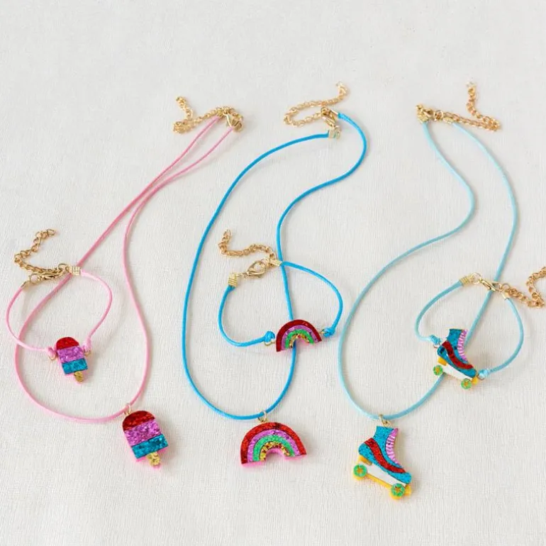 Collier à Paillettes Patin à Roulettes