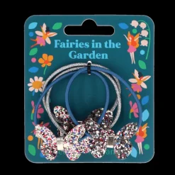 Elastiques à cheveux papillon pailletés (lot de 4) - Fairies in the Garden