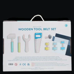 Ensemble de jeu outils en bois et ceinture à outils