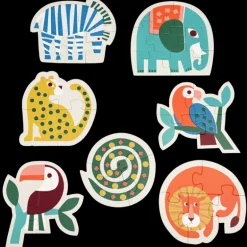 Ensemble de Sept Puzzles Wild Wonders