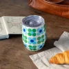 Gobelet de voyage 350ml - Marguerite bleue et verte