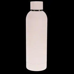 Gourde en acier caoutchoutée 500ml - Rose clair