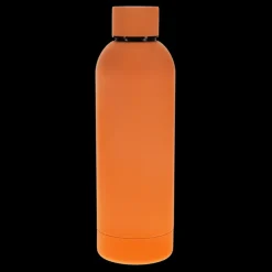 Gourde en acier recouverte de caoutchouc 500ml - Orange