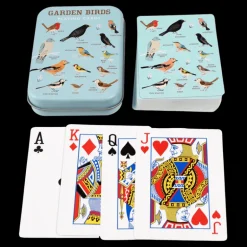 Jeu de Cartes Garden Birds en Boîte Métal