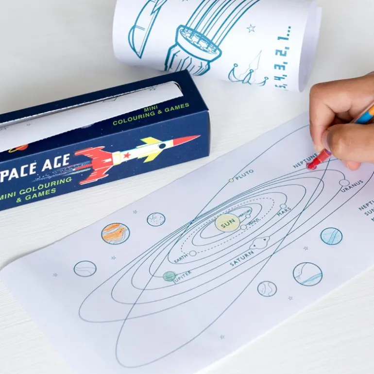 Mini Jeux et Coloriage Space Age