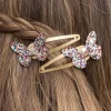 Pinces à Cheveux Papillon à Paillettes Fairies in the Garden (Lot de 2)