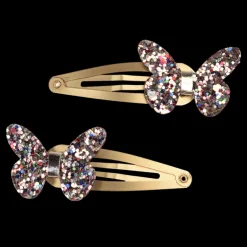 Pinces à Cheveux Papillon à Paillettes Fairies in the Garden (Lot de 2)