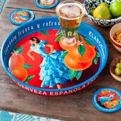 Plateau de service rond - Cerveza Española