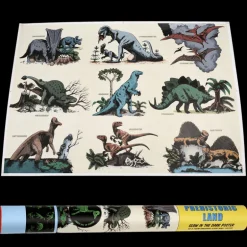 Poster Phosphorescent Prehistoric Land