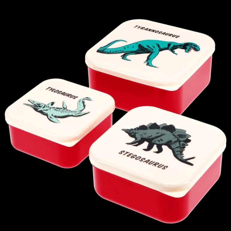 Set de 3 Boîtes à Goûter Prehistoric Land