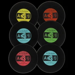 Set de 6 Dessous de Verre "45 Tours"