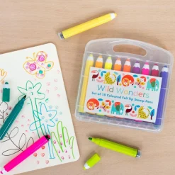 Stylos à Tampons et Embout de Feutre Wild Wonders