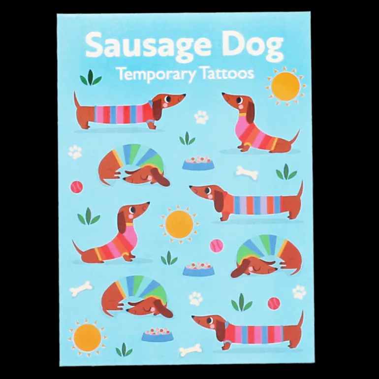 Tatouages temporaires - Sunny Sausage Dog