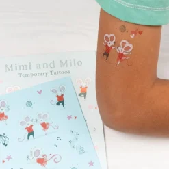 Tatouages Temporaires Mimi et Milo (2 Feuilles)