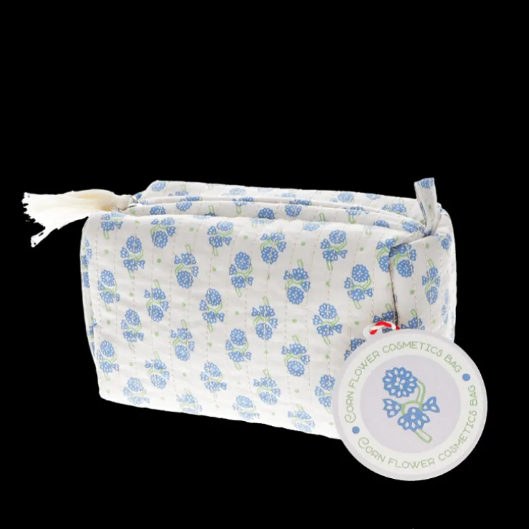 Trousse de maquillage matelassée - Cornflower